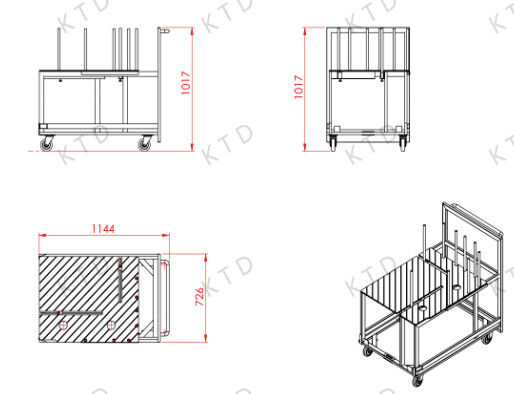 Unloading Trolley Machine Laser Mark Automatic Industrial Loading Trolley Unloading Trolley